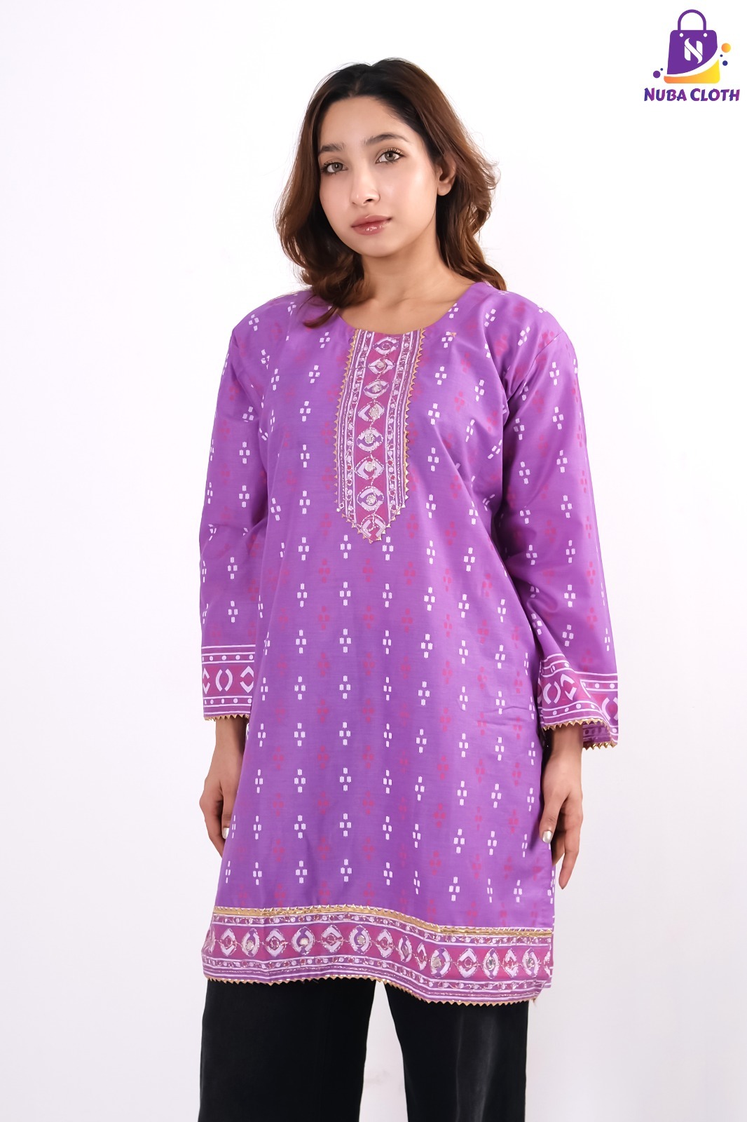 Lavender Purple Elegant Kurti